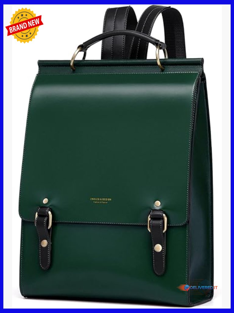 Genuine Leather Backpack Purse Women Vintage Travel Daypack Laptop Bag